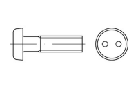 100 Stück, Artikel 88111 A 2 Zweiloch Diebstahlhemmende Schrauben, Linsenkopf DIN 85, Zweiloch-Antrieb - Abmessung: M 3 x 8