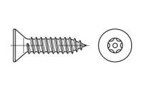 100 Stück, Artikel 88115 A 2 PIN-ISR Diebstahlhemmende Schrauben mit Senkkopf DIN 7982, Blechschr.-gew., ISR u. Zapfen - Abmessung: 3,5 x 9,5