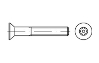 100 Stück, Artikel 88117 A 2 PIN-ISR Diebstahlhemmende Schrauben mit Senkkopf ~ ISO 10642, mit ISR und Zapfen - Abmessung: M 6 x 45-T30