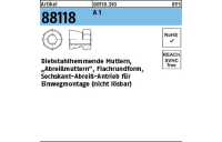 250 Stück, Artikel 88118 A 1 Diebstahlhemmende Muttern, ?Abreißmuttern? - Abmessung: M 12 x 9