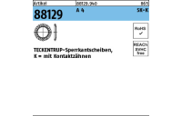 1000 Stück, Artikel 88129 A 4 Form K TECKENTRUP-Sperrkantscheiben, mit Kontaktzähnen - Abmessung: K 5x10,2 x1