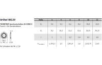 1000 Stück, Artikel 88129 A 4 Form K TECKENTRUP-Sperrkantscheiben, mit Kontaktzähnen - Abmessung: K 6x12,2 x1,2