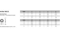 1000 Stück, Artikel 88131 Federstahl VSK-Z zinklamellenbesch. Sperrkantringe, für Schrauben mit Fkl. bis 8.8, für Zylinderschrauben - Abmessung: 8 x12,7 x2