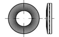 50 Stück, Artikel 88132 Stahl verg. NL X-SP zinklamellenbesch. NORD-LOCK Keilsicherungsfederscheiben X-series, paarweise verbunden, gr. Aufl. - Abmessung: NLX 20 SP