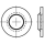 100 Stück, Artikel 88152 Kunststoff RUV-B REYHER-Unverlierbarkeits-Scheiben für Blech-Schrauben - Abmessung: 4,8/5x10,1x1,6