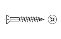 200 Stück, Artikel 88190 Stahl SPAX Seko-Z YELLOX SPAX Glasleistenschrauben mit Spitze und Fäsrippen, Senkkopf, Pozidriv-KS - Abmessung: 3,5 x 40/23-Z2