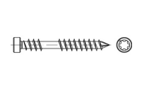 200 Stück, Artikel 88192 A 2 SPAX D-Zyko-T SPAX Schrauben D für Terrassen-Dielen, mit Fixiergewinde, Spitze, Zylinderkopf - Abmessung: 5 x 50/23 -T25