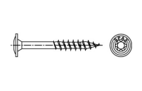 50 Stück, Artikel 88193 Stahl SPAX-T-T Oberfläche WIROX SPAX Schrauben mit Spitze/Fräser Tellerkopf - Abmessung: 8 x 320/80 -T40