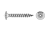 2000 Stück, Artikel 88197 Stahl SPAX R-Z Oberfläche WIROX SPAX Rückwandschrauben mit Spitze Rückwandkopf, Pozidriv-Kreuzschlitz - Abmessung: 4,5 x 30/27-Z