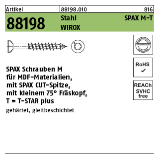 Spax Schrauben 4,5 x 45 200er Packung