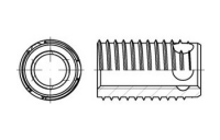 100 Stück, Artikel 88308 Stahl, geh. Typ 308 galv. verz. gelb ENSAT-Gewindeeinsätze Typ 308, lang, selbstschneidend, mit Schneidbohrungen - Abmessung: M 8 x 14