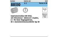 25 Stück, Artikel 88330 A 2 Form A-SR Gewindeeinsätze DIN 8140 für Nutz-Regelgewinde - Abmessung: M 3 x 3