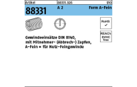 10 Stück, Artikel 88331 A 2 Form A-Fein Gewindeeinsätze DIN 8140 für Nutz-Feingewinde - Abmessung: M 14x1,5 x28