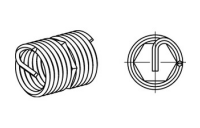 25 Stück, Artikel 88346 A 2 Form B-SR Gewindeeinsätze DIN 8140, mit Mitnehmer- (Abbrech-) ZapfenB = klemmend, für Rege - Abmessung: BM 3 x 4,5