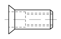 500 Stück, Artikel 88424 A 4 S Blindniet-Muttern, rund, offen, Senkkopf 90° - Abmessung: M 4 / 1,5 - 3,0