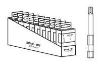 50 Stück, Artikel 88654 Stahl gehärtet T/50 SPAX CUT-CASE, Sechsrund Bits T-STAR plus - Abmessung: SW 1/4x50 T 30