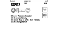 200 Stück, Artikel 88912 100 RIPP Zylinder-Flanschschrauben mit Innensechskant, mit Sperr-Rippen - Abmessung: M 10 x 25