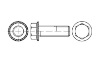 500 Stück, Artikel 88933 90 Sperrzahn flZn/TL 480h (zinklamellenbe.) Sechskant-Flanschschrauben mit Sperrzähnen, Flansch, Gewinde bis Kopf - Abmessung: M 5 x 8