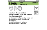 200 Stück, Artikel 88934 8 Sperrzahn flZn/TL 480h (zinklamellenbe.) Sechskant-Flanschmuttern mit Sperrzähnen unter dem Flansch, oberflächengehärtet - Abmessung: M 8