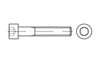 100 Stück, ASME B 18.3 ASTM A 574 UNC Hexagon socket head cap screws, Zylinderschrauben mit UNC-Gew., mit ISK - Abmessung: #4 x 1