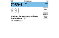 100 Stück, DIN 7989-1 A 4 PK C Scheiben für Stahlkonstruktionen, Produktklasse C - Abmessung: 10/11 x 20 x8