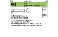 500 Stück, DIN 933 8.8 galv. verz. 8 DiSP + SL Sechskantschrauben mit Gewinde bis Kopf - Abmessung: M 5 x 16