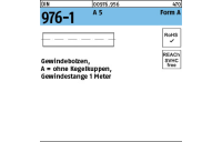 1 Stück, DIN 976-1 A 5 Form A Gewindebolzen, ohne Kegelkuppen Gewindestange 1 Meter - Abmessung: AM 20 x 1000