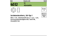100 Stück, ISO 4032 12 flZnL 480h (zinklamellenbesch.) Sechskantmuttern, ISO-Typ 1 - Abmessung: M 12