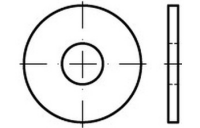 100 Stück, ISO 7093-1 Stahl 200 HV galv. verz. 8 DiSP + S Flache Scheiben, große Reihe, Produktklasse A - Abmessung: 16