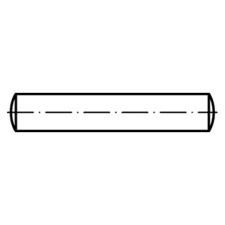 100 Stück, DIN 7 A4 Form A Zylinderstifte,Toleranzfeld m6 - Abmessung: 5 m6 x 14