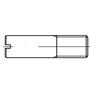 100 Stück, DIN 427 1.4305  Schaftschrauben mit Kegelkuppe und Schlitz - Abmessung: M 8  x 35