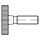 25 Stück, DIN 653 1.4305  Rändelschrauben, niedrige Form - Abmessung: M 10 x 22