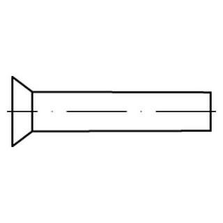 500 Stück, DIN 661 A4  Senkniete - Abmessung: M 3 x 12