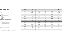100 Stück, DIN 661 A4  Senkniete - Abmessung: M 6 x 12