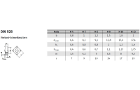 200 Stück, DIN 928 A4 Vierkant-Schweißmuttern - Abmessung: M 8