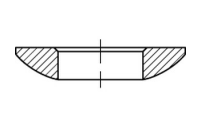 50 Stück, DIN 6319 A2 Form C Kugelscheiben - Abmessung: 13 x 24 x 4,6