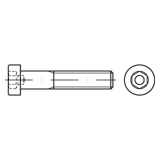 1000 Stück, DIN 6912 A2 Zylinderschrauben mit Innensechskant, niedriger Kopf, mit Schlüsselführung - Abmessung: M 3 x 14