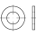 10 Stück, ISO 7089 A2 200 HV Flache Scheiben, normale Reihe, 200 HV - Abmessung: 52 x 98 x 8