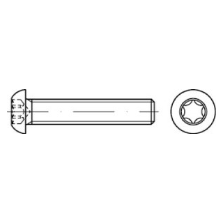 50 Stück, ~ISO 7380-1 A2 Flachkopfschrauben mit Innensechsrund - Abmessung: M 12 x 45