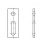 25 Stück, Artikel 9035 A2  Adapterbleche, 1 Rundloch 11 mm + 1 Langloch 11 mm - Abmessung: 110 x 40 x 11/11