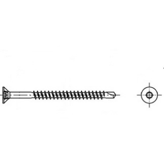 200 Stück, Artikel 9044 A2  SP-Drill Seko-Holzbauschrauben mit Bohrspitze, TX25 - Abmessung: 6 x 90/54