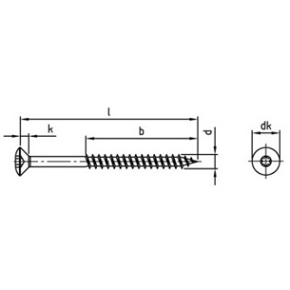 200 Stück, Artikel 9046 A4  Liseko-Holzbauschrauben mit verstärktem Kopf, TX15 - Abmessung: 3,5 x 10/10