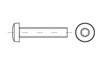 200 Stück, ISO 14583 A4 Flachkopfschrauben mit Innensechsrund mit Vollgewinde - Abmessung: M 5 x 80/80