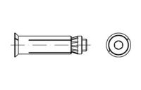 1 Stück, Artikel 82031 A 4 HBFF LINDAPTER-HOLLO-BOLT FlushFit f. vollst. versenkbare Befestigung an Hohlprofilen - Abmessung: HBFF 08-2 ( 70/45)