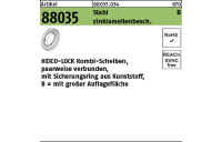 100 Stück, Artikel 88035 St. verg. zinklamellenbeschichtet HEICO-LOCK Kombi-Scheiben mit großer Auflagefläche - Abmessung: HKB-12