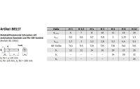 100 Stück, Artikel 88117 A2 Senkkopf-Sicherheitsschrauben mit ISR + Pin - Abmessung: 8 x 100
