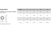 500 Stück, Artikel 88125 Federstahl Form B zinklamellenbesch. TECKENTRUP-Sperrkantscheiben NSK für Fkl. 10.9/12.9, für große Druckfl. - Abmessung: NSK-B 12