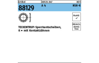 1000 Stück, Artikel 88129 A 4 Form K TECKENTRUP-Sperrkantscheiben NSK mit Kontaktzähnen - Abmessung: NSK-K 6