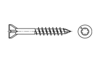 500 Stück, Artikel 88195 Stahl SPAX-MF-T Oberfläche WIROX SPAX Schrauben mit Spitze, mit kleinem 60° Fräskopf, für Massivholz - Abmessung: 3,5x45/25-T10