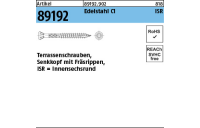 200 Stück, Artikel 89192 Edelstahl C1 Seko-T Terrassenschrauben, Senkkopf, Innensechsrund, Teilgewinde - Abmessung: 5 x 40/26 -T25